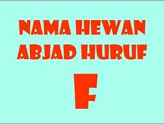 Nama Hewan Berawal Huruf F